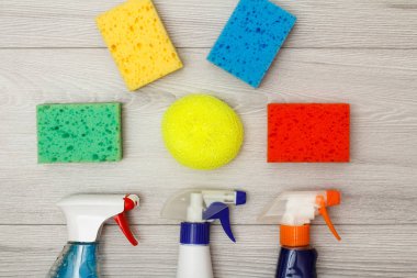 Püskürtme su ve temizlik için sentetik süngerler renk 