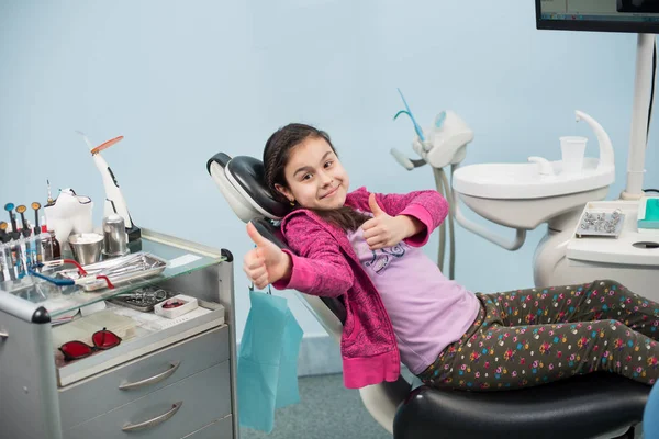 stock image girl in dental clinic