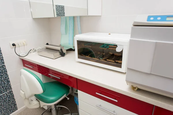 Sterilisering rum arbetsplats inom tandvården — Stockfoto