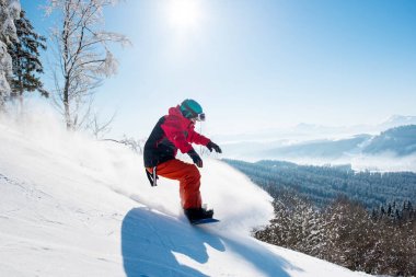 snowboard binme dağlarda zevk 