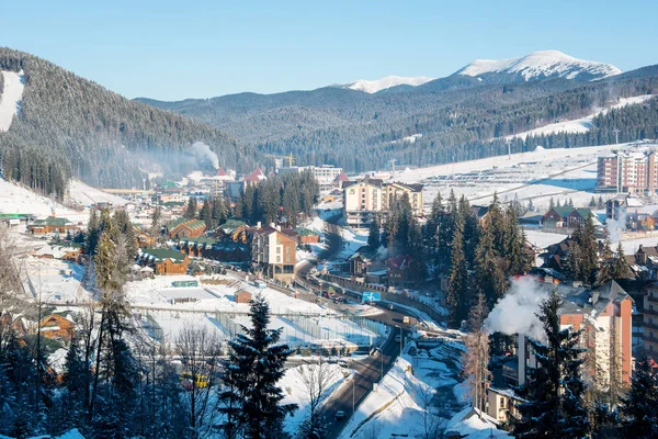 Kayak Merkezi Bukovel Karpatlar dağlarda