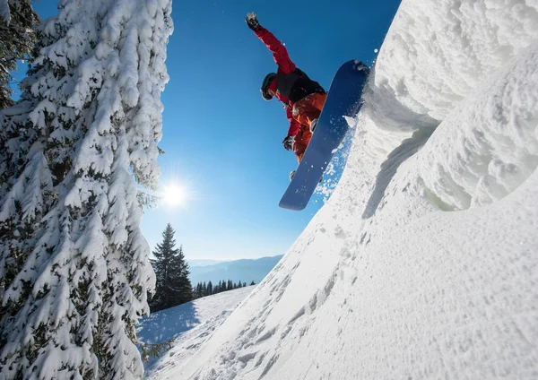  Havadaki Freerider snowboarder