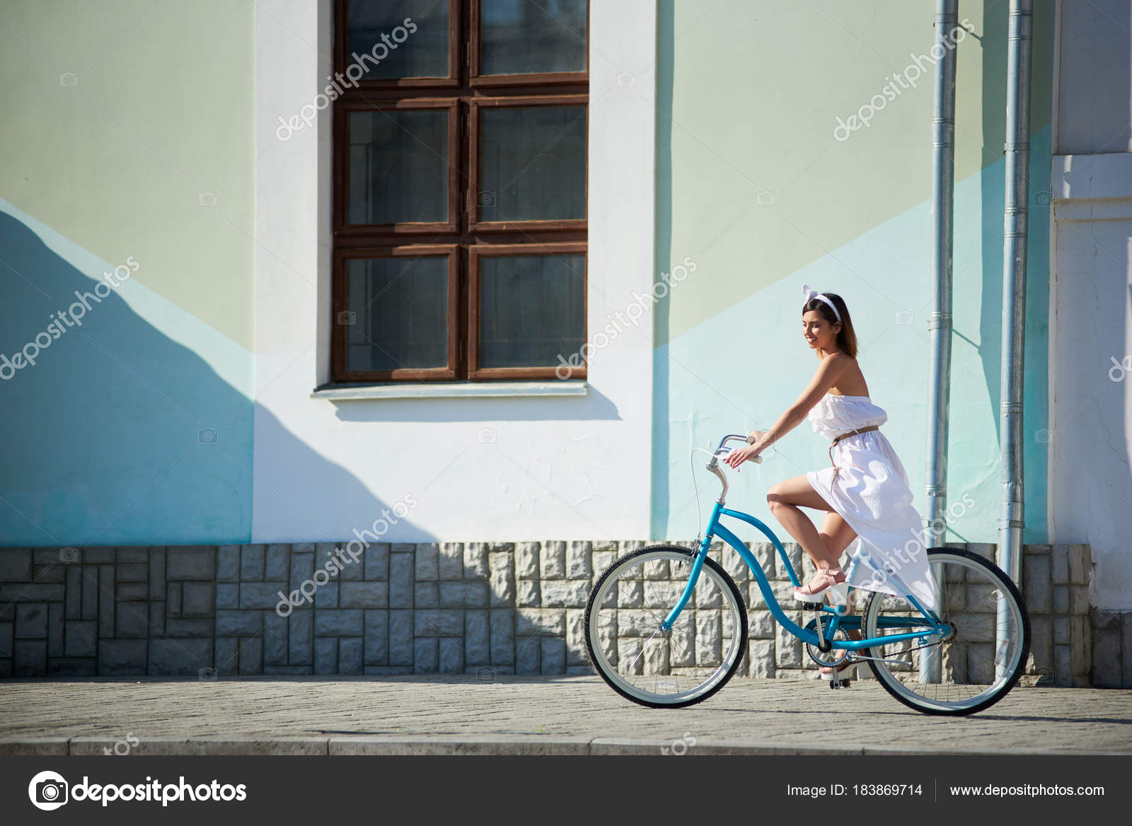 blue vintage bike