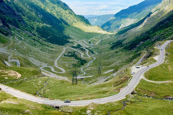 Трансфегерашан шосе, ймовірно найбільш красивих дороги в світі, Європа, Румунії Transfagarashan — стокове фото