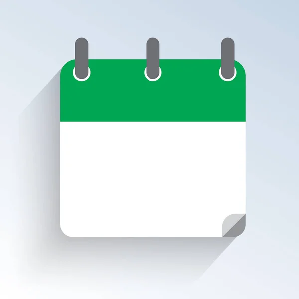 Vector illustration as an empty calendar as an icon — Stock Vector