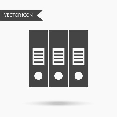 Vektör iş simge klasörler. Yıllık raporlar, grafikler, sunumlar, iş akışı düzeni, afiş, numarası seçenekleri, için için simge seçenekleri, web tasarım adım. Çağdaş düz tasarım