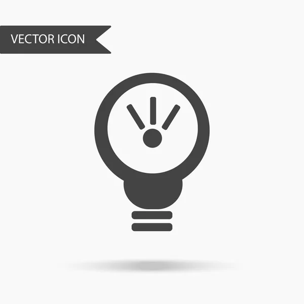 Icono de negocio vectorial bombilla. Icono para informes anuales, gráficos, presentaciones, diseño de flujo de trabajo, banner, opciones de números, opciones de intensificación, diseño web. Diseño plano contemporáneo — Vector de stock