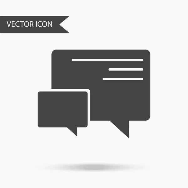Vektor business icon chat. Icon for year reports, charts, presentations, workflow layout, banner, number options, step up options, web design. Samtidige flate konstruksjoner – stockvektor