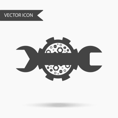 Vektör iş simge anahtarı ve fındık. Yıllık raporlar, grafikler, sunumlar, iş akışı düzeni, afiş, numarası seçenekleri, için için simge seçenekleri, web tasarım adım. Çağdaş düz tasarım