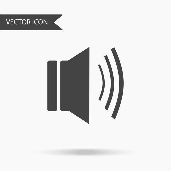 Vector business icon speaker. Icon for for annual reports, charts, presentations, workflow layout, banner, number options, step up options, web design. Contemporary flat design
