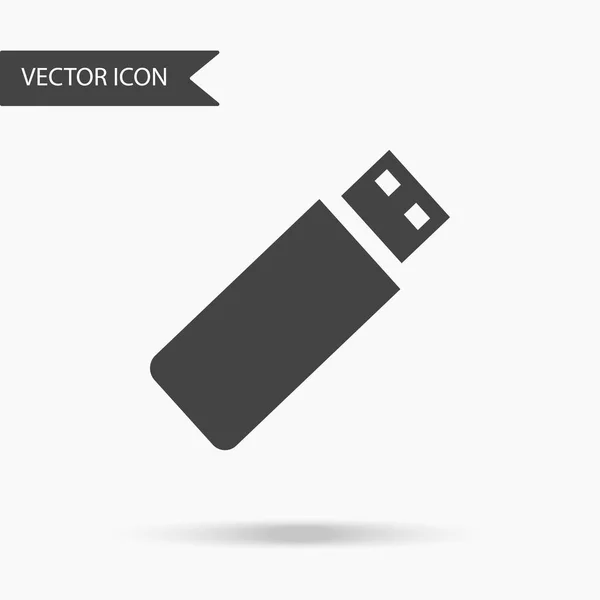 Vector business icon flash drive. Icon for for annual reports, charts, presentations, workflow layout, banner, number options, step up options, web design. Contemporary flat design — Stock Vector