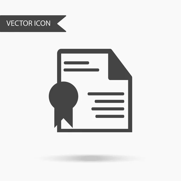 Ícone da carta congratulatória em um contexto branco. O ícone plano para o seu web design, logotipo, UI. Ilustração vetorial — Vetor de Stock