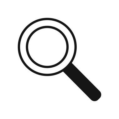 Bir büyüteç büyüteç simgesinin illüstrasyon vektör, arama için bir uygulama, Web sitesi, iş sunumu, infographics beyaz bir arka plan üzerinde