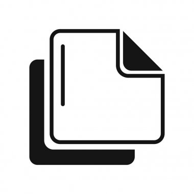 İki belge, bir uygulama, bir Web sitesi, bir iş sunumu, infographics üzerinde beyaz bir arka plan olarak bir resim şeklinde düz bir simge vektör çizim