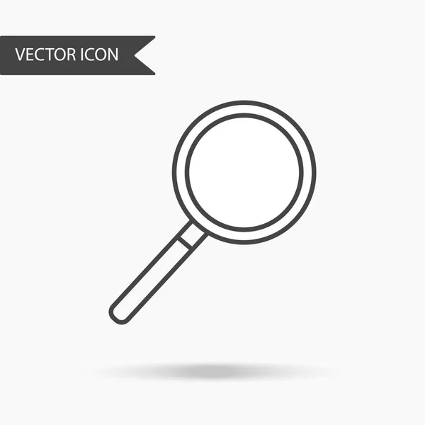 Ilustração vetorial plana moderna e simples. Ícone de lupa. Imagem para website, apresentação, aplicação, interface — Vetor de Stock