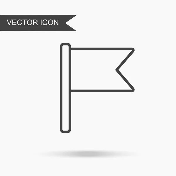 Illustration Vectorielle Moderne Simple Une Icône Drapeau Image Plate Avec — Image vectorielle