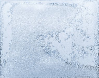 Pencere camındaki doğal buz desenleri