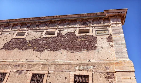 Hidalgo venster Alhondiga de Granaditas Guanajuato Mexico — Stockfoto