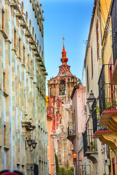 Templo De La Compania University Street Guanajuato Мексика — стоковое фото