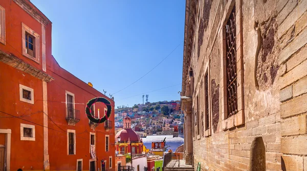 Sokak pazar kilise Alhondiga de Granaditas Guanajuato Meksika — Stok fotoğraf