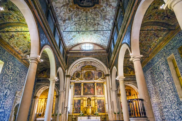 Santa Maria Church Igreja Santa Maria Bazilikası Obidos Portekiz — Stok fotoğraf