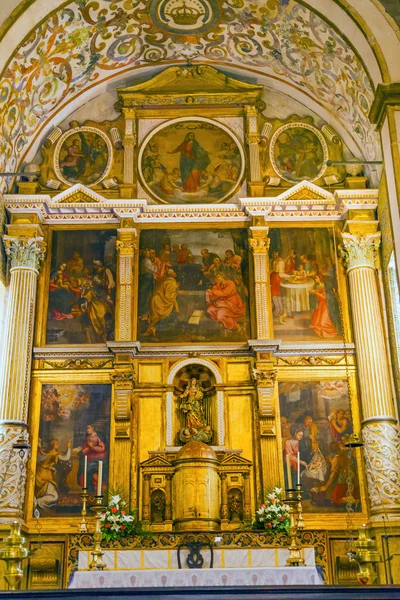 Chiesa di Santa Maria Igreja Basilica di Santa Maria Atlar Obidos Portogallo — Foto Stock