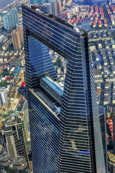 Shanghai World Financial Center Rascacielos Liujiashui Shanghai China —  Fotos de Stock
