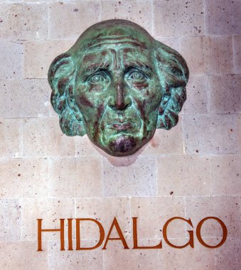 Miguel Hidalgo Bust Alhondiga de Granaditas Guanajuato Mexico clipart