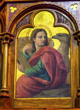 Saint John Eagle Altar Painting Basilica Templo de Belen Guanajuato Mexico