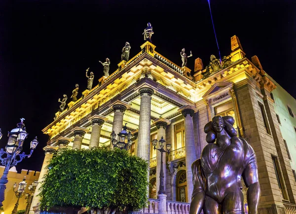 Statue del Teatro Juarez Guanajuato Messico — Foto Stock