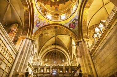 Kemerler kubbe Haçlı kilise Kutsal türbe Kudüs İsrail