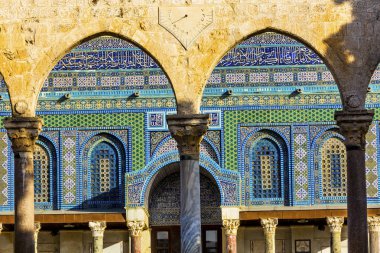Kubbe Kaya İslam Camii Tapınağı Kudüs Dağı İsrail