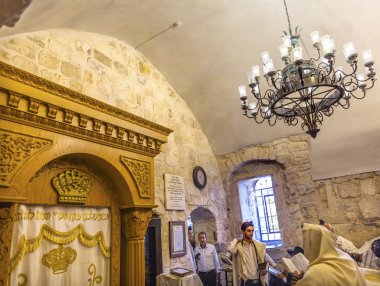 Bar Mitzvah Kral David mezar Haçlı bina Kudüs İsrail