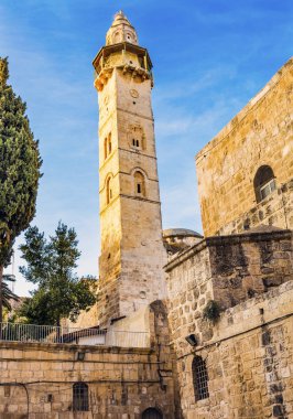 Omar İslam Camii Kudüs İsrail Islamnic Minare Camii 