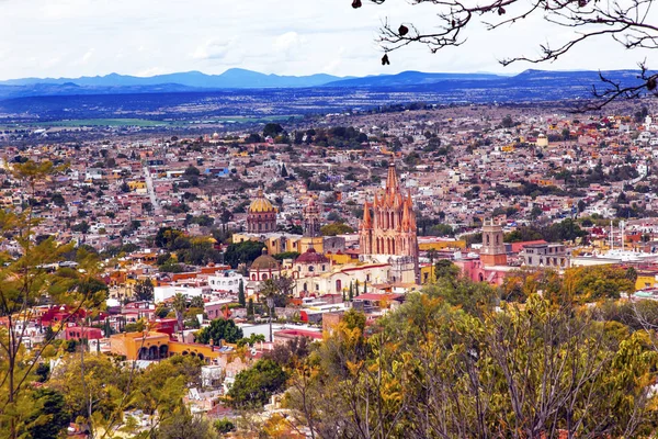 San Miguel de Allende Mexico Miramar Overlook Parroquia — Stock Photo, Image