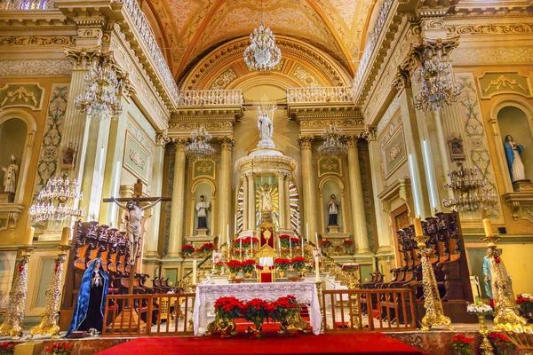 Basilique Notre-Dame de Guanajuato Autel Statue Marie Guanajuato Mexique — Photo