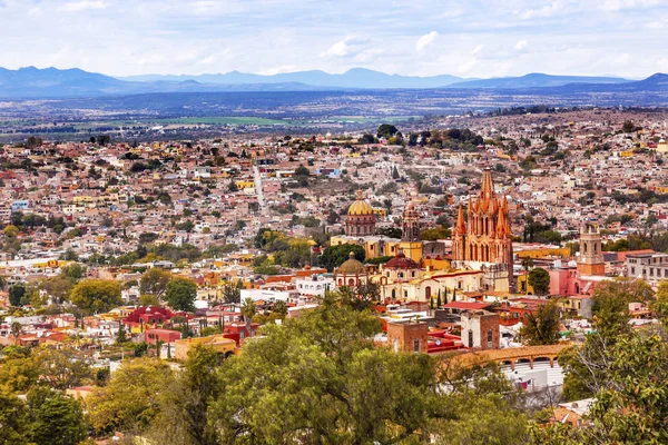 San Miguel de Allende Mexico Miramar Overlook Parroquia — Stock fotografie