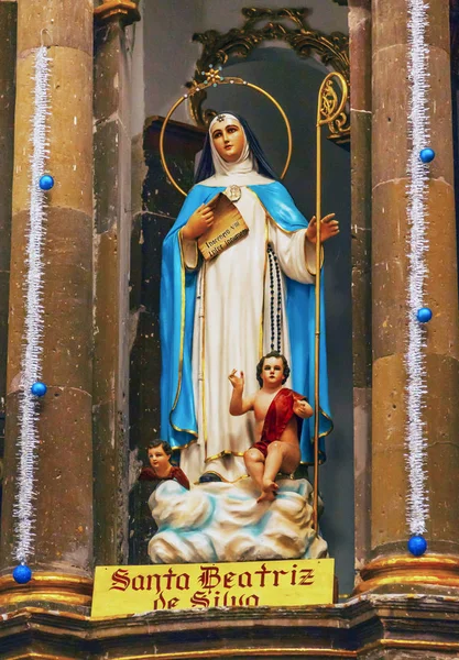 Estatua de Santa Beatriz Convento Inmaculada Concepción Monjas San Miguel de Allende, México —  Fotos de Stock
