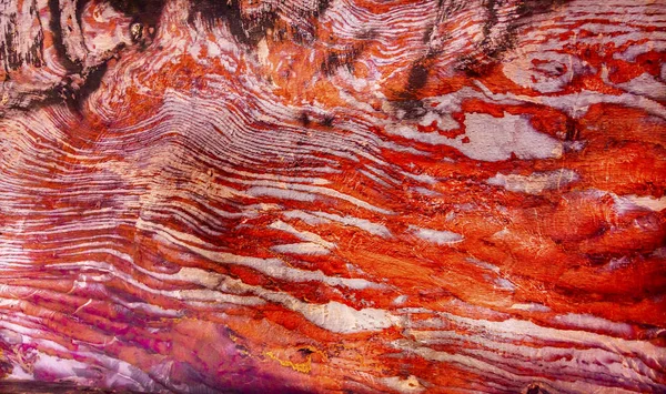 Red Blue Rock Ceiling Abstract Royal Tomb Petra Jordan — Stock Photo, Image