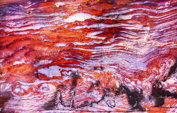 Red Blue Rock Ceiling Abstract Royal Tomb Petra Jordan — Stock Photo, Image