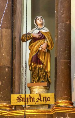 Saint Anne heykeli Mary'nin annesi manastır San Miguel de Allende Meksika