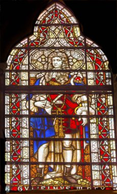 Kral George III vitray Westminster Abbey Londra İngiltere