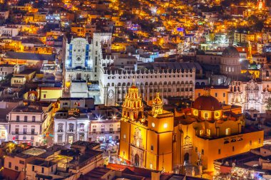 Üniversite tapınak Companiia bizim Bayan Basilica Guanajuato Meksika