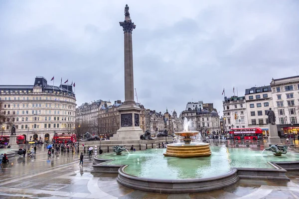 Trafalgar Square Westminster Londen Engeland — Stockfoto