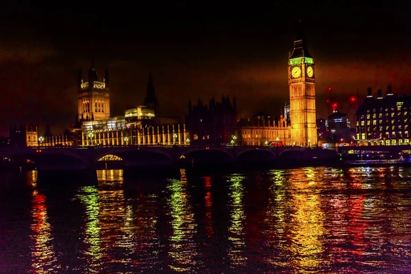 Big Ben Tower Westminster Bridge Camere del Parlamento Westm — Foto Stock