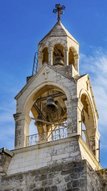 Çan kulesi çan kulesine Çan Kilisesi İsa'nın Doğuşu sunak NEF Bethlehem Filistin