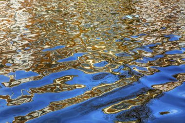 Yansıma Singel kanal Amsterdam Hollanda Hollanda