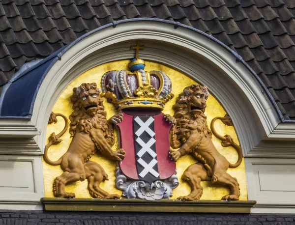 Amsterdam Coat of Arms Amsterdam Holland Netherlands — Stock Photo, Image