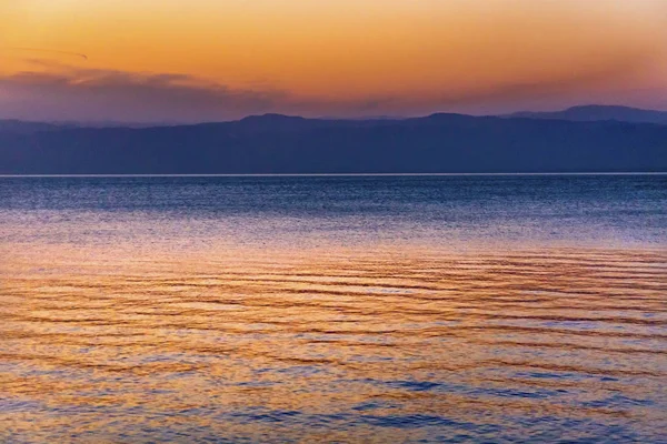 Dead Sea zachód słońca Jordan — Zdjęcie stockowe