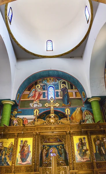 Фрески купольна грецької Православної Церкви Віфанії за межі Йорданії — стокове фото